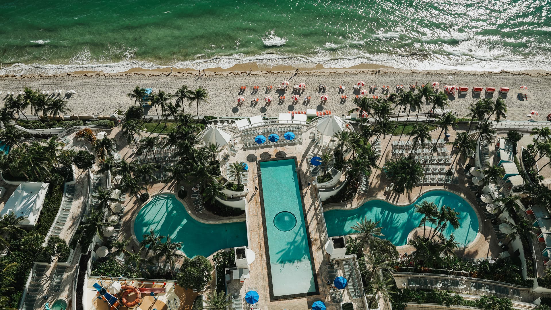 Generic adults-only resort and coast atmosphere.