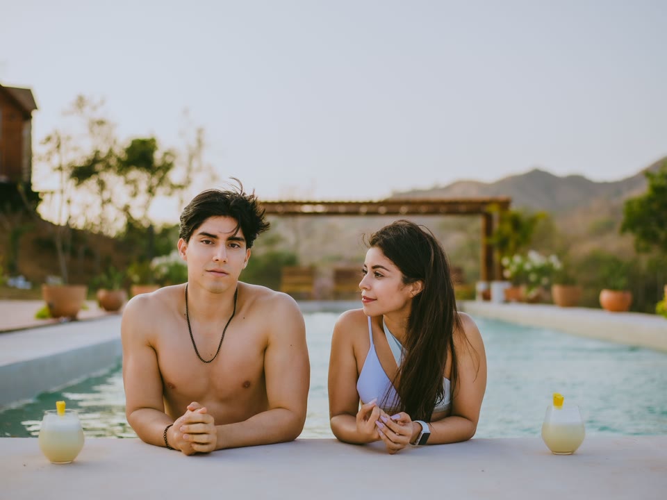 Generic couples resort atmosphere.